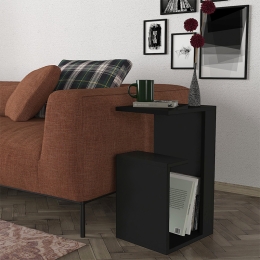 ΤΡΑΠΕΖΑΚΙ ΒΟΗΘΗΤΙΚΟ ROSANA MEGAPAP ΧΡΩΜΑ ΜΑΥΡΟ 35X29,5X60ΕΚ.