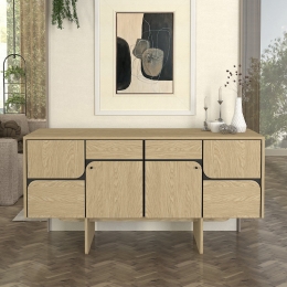 ΜΠΟΥΦΕΣ LAVA MEGAPAP ΧΡΩΜΑ ROTA OAK - ΑΝΘΡΑΚΙ 150X44,6X76ΕΚ.