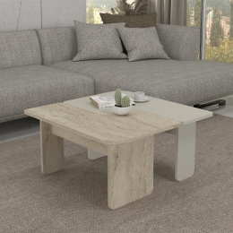 ΤΡΑΠΕΖΑΚΙ ΣΑΛΟΝΙΟΥ ΣΕΤ 2ΤΜΧ SEVILLA MEGAPAP ΧΡΩΜΑ SANDSTONE - TRAVERTINE 75X75X37,4ΕΚ.