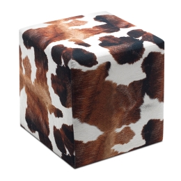 ΣΚΑΜΠΩ MILKY MEGAPAP ΥΦΑΣΜΑΤΙΝΟ ΧΡΩΜΑ ΚΑΦΕ - ΛΕΥΚΟ 40X40X40ΕΚ.