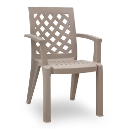 ΠΟΛΥΘΡΟΝΑ ΠΟΛΥΠΡΟΠΥΛΕΝΙΟΥ KIRA MEGAPAP ΧΡΩΜΑ CAPPUCCINO 58X52X87ΕΚ.