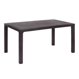 ΤΡΑΠΕΖΙ ΠΟΛΥΠΡΟΠΥΛΕΝΙΟΥ KALAN MEGAPAP ΧΡΩΜΑ ΚΑΦΕ 150X90X75ΕΚ.