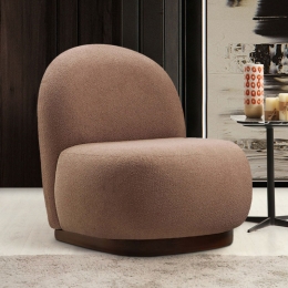 ΠΟΛΥΘΡΟΝΑ TINA MEGAPAP ΥΦΑΣΜΑΤΙΝΗ ΧΡΩΜΑ CAPPUCCINO 74X85X75ΕΚ.