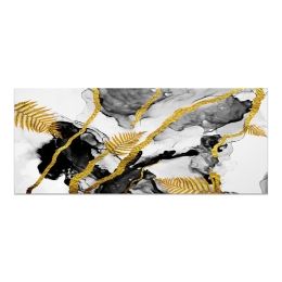 ΠΙΝΑΚΑΣ ΣΕ ΚΑΜΒΑ "ABSTRACT GOLDEN DREAM" MEGAPAP ΨΗΦΙΑΚΗΣ ΕΚΤΥΠΩΣΗΣ 120X50X3ΕΚ.