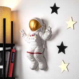 ΔΙΑΚΟΣΜΗΤΙΚΟ ΤΟΙΧΟΥ ASTRONAUT MEGAPAP ΠΟΛΥΕΣΤΕΡΙΚΟ ΧΡΩΜΑ ΛΕΥΚΟ - ΧΡΥΣΟ 35X10X47ΕΚ.