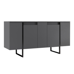 ΜΠΟΥΦΕΣ LUXE MEGAPAP ΧΡΩΜΑ ΑΝΘΡΑΚΙ 160X35X80ΕΚ.