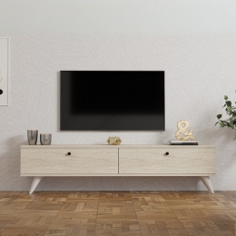ΕΠΙΠΛΟ ΤΗΛΕΟΡΑΣΗΣ PARIS MEGAPAP ΧΡΩΜΑ TRAVERTINE 160X25X35ΕΚ.
