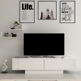 ΕΠΙΠΛΟ ΤΗΛΕΟΡΑΣΗΣ MATERA MEGAPAP ΧΡΩΜΑ ΛΕΥΚΟ 150X31,5X41,6ΕΚ.