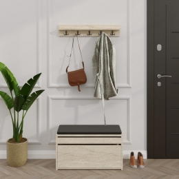 ΕΠΙΠΛΟ ΕΙΣΟΔΟΥ BOBY MEGAPAP ΧΡΩΜΑ TRAVERTINE 80X35X42ΕΚ.