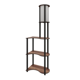 ΦΩΤΙΣΤΙΚΟ ΔΑΠΕΔΟΥ NOVA I MEGAPAP MDF - PVC ΥΦΑΣΜΑ ΧΡΩΜΑ ΚΑΡΥΔΙ - ΜΑΥΡΟ 50X30X140ΕΚ.