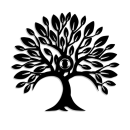 ΑΠΛΙΚΑ ΤΟΙΧΟΥ TREE MEGAPAP E27 ΜΕΤΑΛΛΙΚΗ ΧΡΩΜΑ ΜΑΥΡΟ 50X9X46ΕΚ.