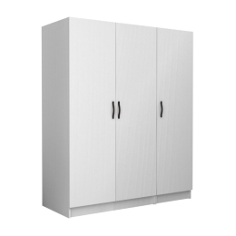 ΝΤΟΥΛΑΠΑ ΡΟΥΧΩΝ VICTORIA MEGAPAP ΤΡΙΦΥΛΛΗ ΧΡΩΜΑ ΛΕΥΚΟ 150X60X181ΕΚ.