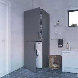 ΝΤΟΥΛΑΠΑ ΠΛΥΝΤΗΡΙΟΥ LAUNDRY ΓΡΑΦΙΡΗΣ 70X68X190CM