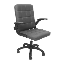 ΚΑΡΕΚΛΑ ΓΡΑΦΕΙΟΥ PORTIMA HM1197.03 ΓΚΡΙ PVC-ΜΑΥΡΟΣ NYLON ΣΚΕΛΕΤΟΣ & ΒΑΣΗ 66.5x60x97Υεκ