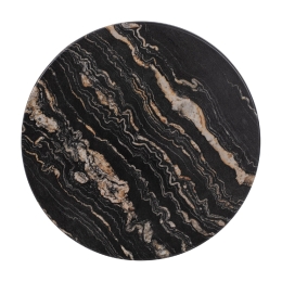 ΕΠΙΦΑΝΕΙΑ ΤΡΑΠΕΖΙΟΥ Φ60Χ2.5εκ. 5787 WERZALIT BLACK GOLD MARBLE HM5227.15
