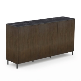 ΜΠΟΥΦΕΣ HORIZON SM18092 ΚΕΡΑΜΙΚΟ TOP-ΚΑΠΛΑΜΑΣ ΚΑΡΥΔΙΑΣ-ΜΕΤΑΛΛΙΚΑ ΠΟΔΙΑ 160x40x85Υεκ.