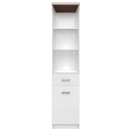 TOP MIX ΡΑΦΙΕΡΑ 40X33X183CM ΛΕΥΚΗ-ΣΟΝΟΜΑ