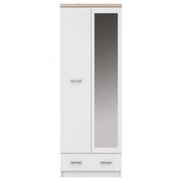 ΝΤΟΥΛΑΠΑ ΔΙΦΥΛΛΗ TOP MIX 60X33X183CM ΛΕΥΚΗ-ΣΟΝΟΜΑ