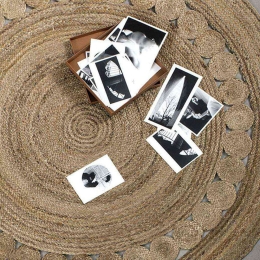  Χαλί Στρογγυλό - Makrame Beige Nima 150Χ150