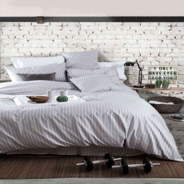 Σεντόνι Με Λάστιχο Granada Grey Ρυθμός Single 105x205cm 100% Βαμβάκι