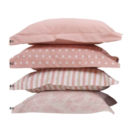 Βρεφικό Σεντόνι Baby Mix & Match 64 Coral Anna Riska Λίκνου 80x100cm Χωρίς Λάστιχο 100% Βαμβάκι