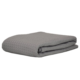 Κουβέρτα Βρεφική Michelle 3 Grey Anna Riska Κούνιας 110x150cm 100% Βαμβάκι