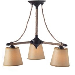 Τρίφωτο Φωτιστικό Οροφής EG165073C Beige Μέταλλο,Ύφασμα