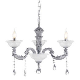 Τρίφωτο Φωτιστικό Οροφής EG166493PCH Silver Κρύσταλλο,Μέταλλο