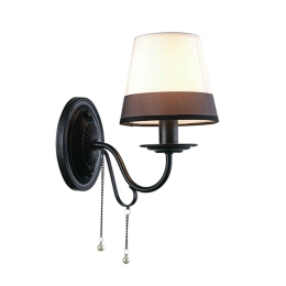 Φωτιστικό Τοίχου EG167281WBW White - Black Μέταλλο,Ύφασμα