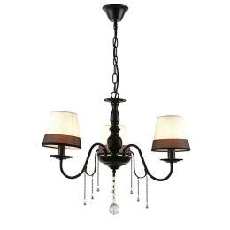 Τρίφωτο Φωτιστικό Οροφής EG167283PBW White - Black Μέταλλο,Ύφασμα