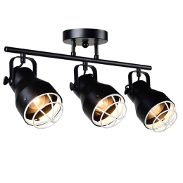 Τρίφωτο Φωτιστικό Σποτ EG169903CB Black Μέταλλο