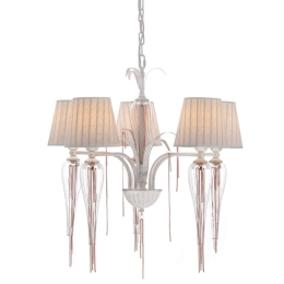 Πολύφωτο Φωτιστικό Οροφής EG170305PWRG Pink Gold Μέταλλο,Γυαλί,Ύφασμα
