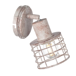 Φωτιστικό Σποτ GN731CAW White & Rust Μέταλλο