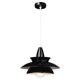 Φωτιστικό Οροφής KS07881PBK Black Μέταλλο