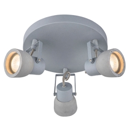 Τρίφωτο Φωτιστικό Σποτ MC171153 Grey Τσιμέντο,Μέταλλο