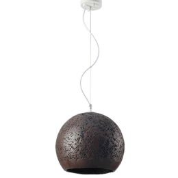Φωτιστικό Οροφής Από Πηλό V372351PBN Dark Brown Πηλός