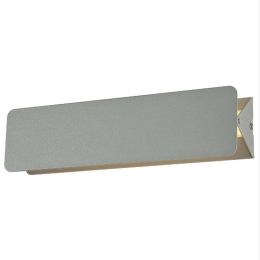 Φωτιστικό Τοίχου ZD806410LEDGY Grey Αλουμίνιο