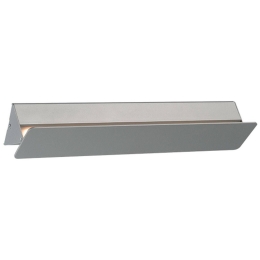 Φωτιστικό Τοίχου ZD806415LEDGY Grey Αλουμίνιο