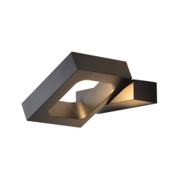Φωτιστικό Τοίχου ZD80856LEDBK Black Αλουμίνιο