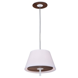 Φωτιστικό Οροφής Με Mdf ZM16281PDW Dark Brown Mdf,Μέταλλο