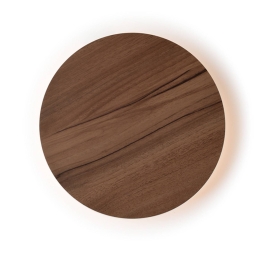 Φωτιστικό Τοίχου Με Mdf ZM1705LEDWDW Dark Brown Mdf,Μέταλλο