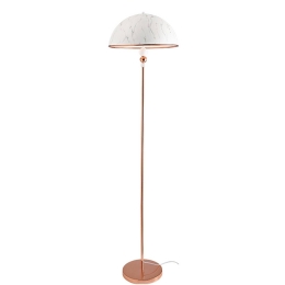 Φωτιστικό Δαπέδου DCR171181F White & Copper Μέταλλο