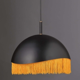 Φωτιστικό Οροφής Μονόφωτο DCR1711735P Black & Orange Μέταλλο