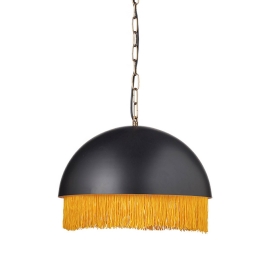 Φωτιστικό Οροφής Μονόφωτο DCR1711740P Black & Orange Μέταλλο