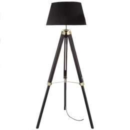 Φωτιστικό Δαπέδου TF17701FBBB Black Μέταλλο,Ξύλο