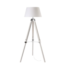 Φωτιστικό Δαπέδου TF17701FWCW White Μέταλλο,Ξύλο