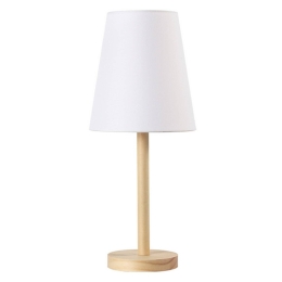 Επιτραπέζιο Φωτιστικό TF176731TNW White & Natural Ξύλο,Ύφασμα