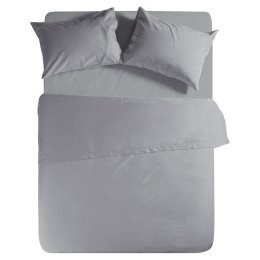 Σεντόνι Με Λάστιχο Basic Light Grey Nef Nef King Size 180x230cm Με Λάστιχο 100% Βαμβάκι