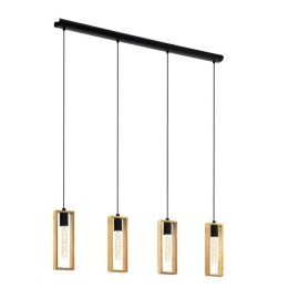 Φωτιστικό Οροφής - Ράγα 49475 Littleton Eglo Metal,Wood