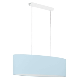 Φωτιστικό Οροφής 97387 Light Blue Pasteri-P Eglo Μέταλλο,Ύφασμα